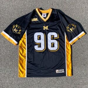 Michigan Wolverines 1990s NCAA Off Field Zephyr Football Jersey Adult Size (44)